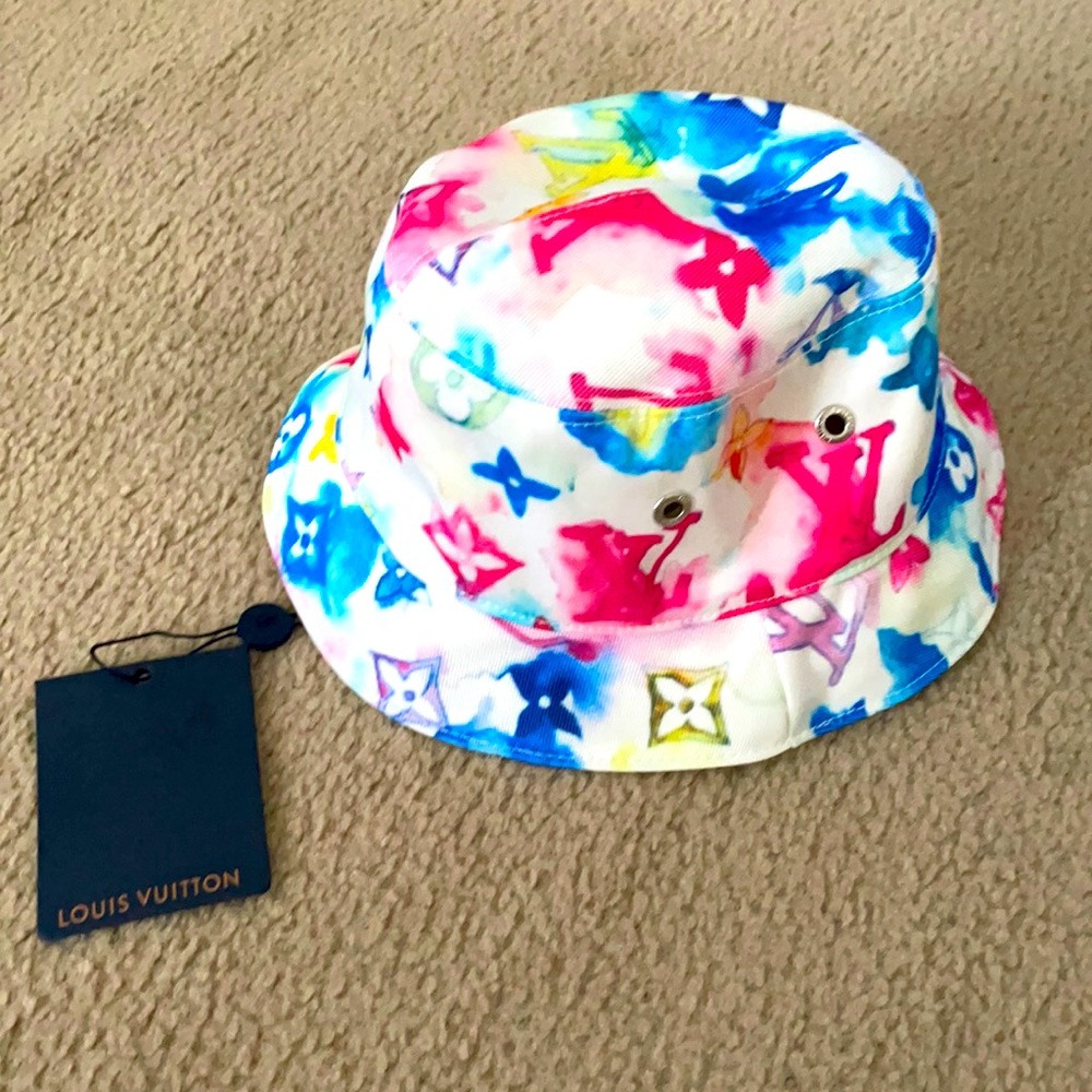 BrandNew Authentic LV monogram water color hat